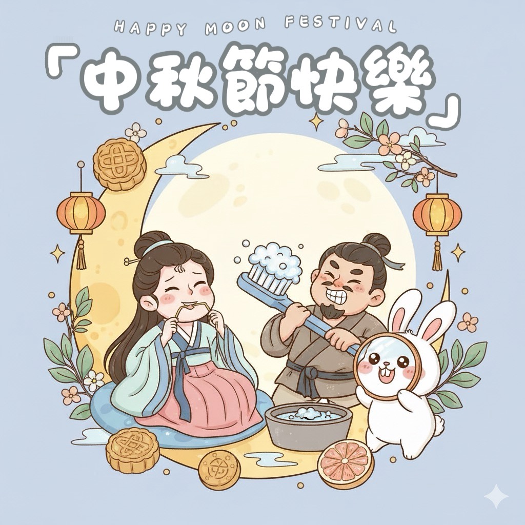 康妍牙醫診所_中秋節賀卡